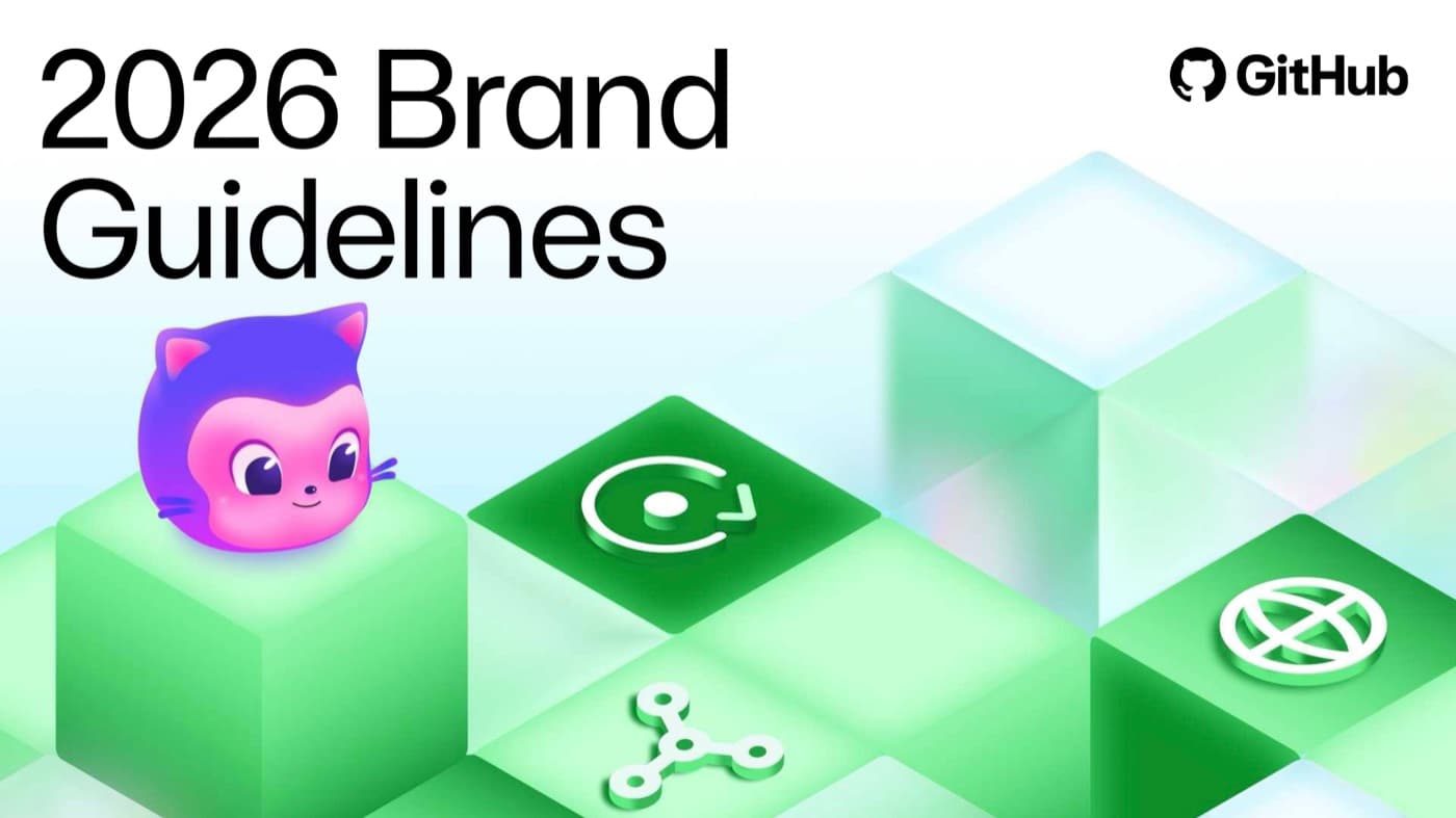 Portada de las brand guidelines 2026 de GitHub